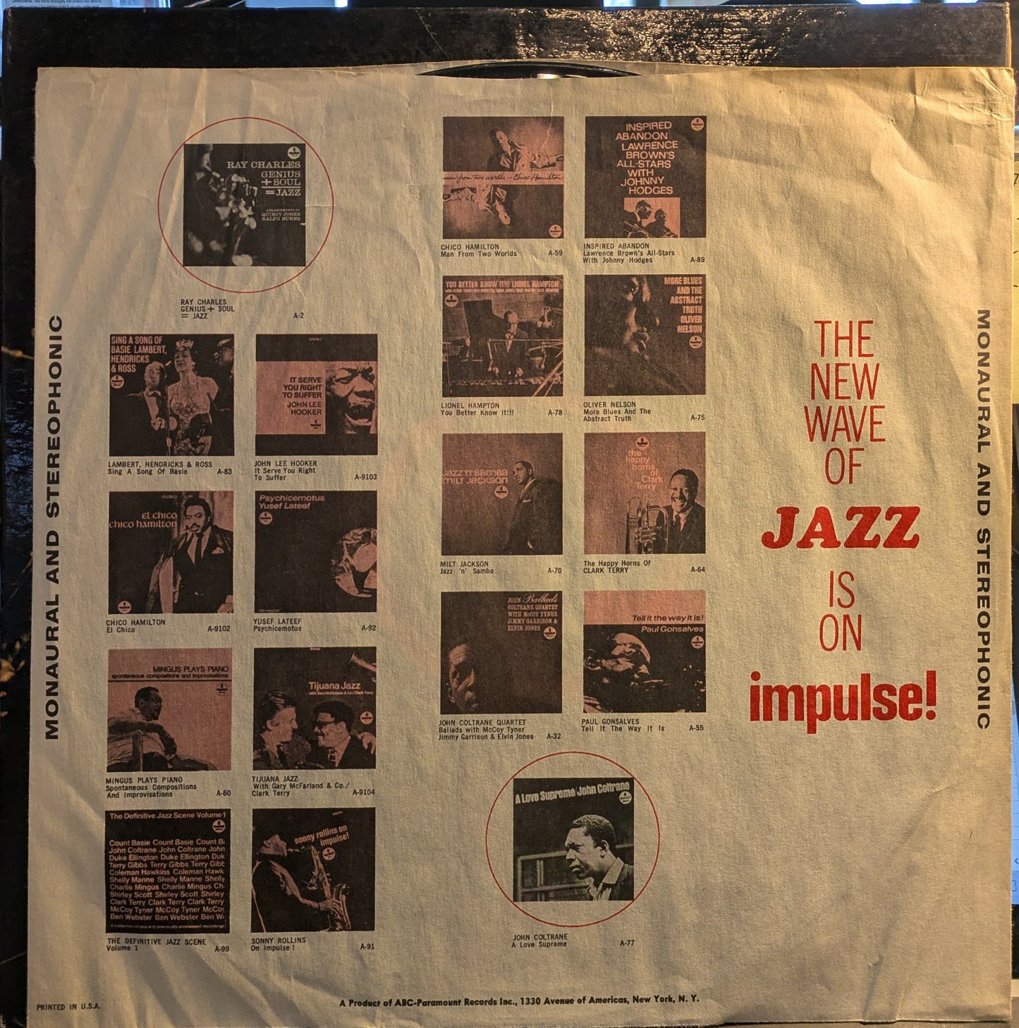 John Coltrane And Johnny Hartman (VINYL) | Very Good (VG) Very Good Plus (VG+) Get Cheap Vinyl