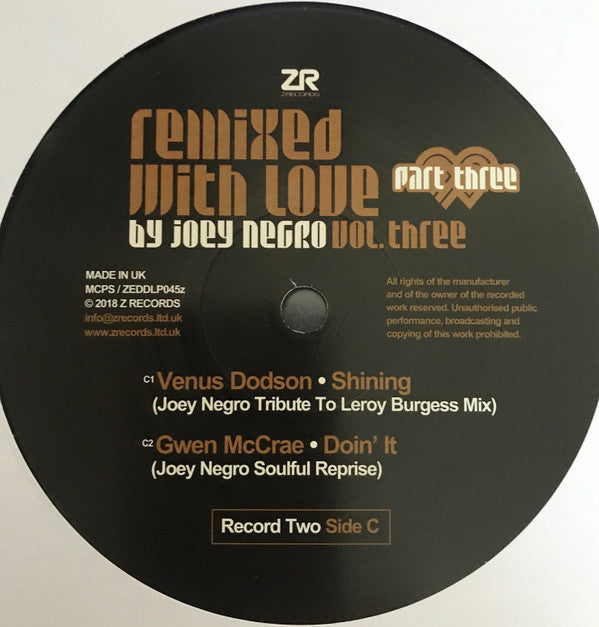 Remixed With Love By Joey Negro (Vol. Three) (Part Three) | Mint (M) Mint (M) Get Cheap Vinyl