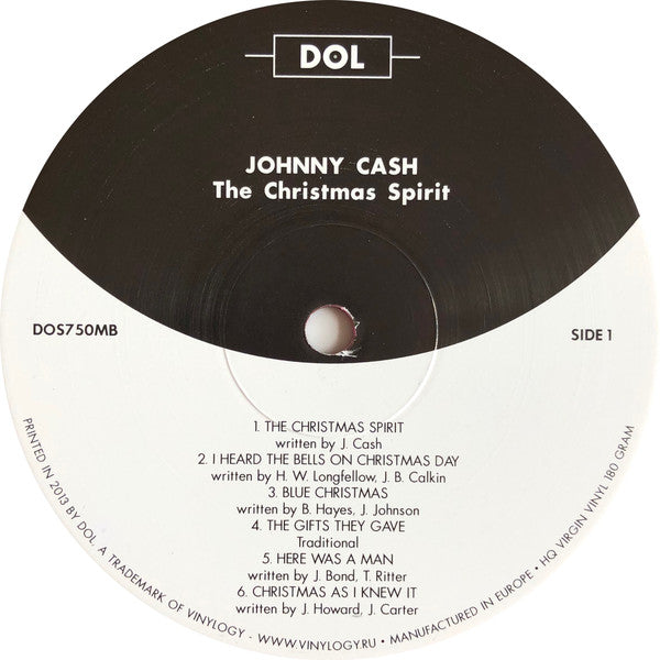Johnny Cash The Christmas Spirit DOL LP, Album, RE, Red Mint (M) Mint (M) Get Cheap Vinyl