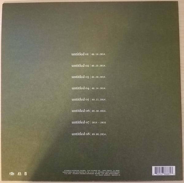 Kendrick Lamar Untitled Unmastered. Top Dawg Entertainment, Aftermath Entertainment, Interscope Records LP, Album Mint (M) Mint (M) Get Cheap Vinyl