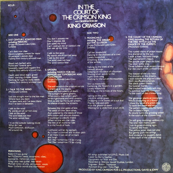 In The Court Of The Crimson King | Mint (M) Mint (M) Get Cheap Vinyl