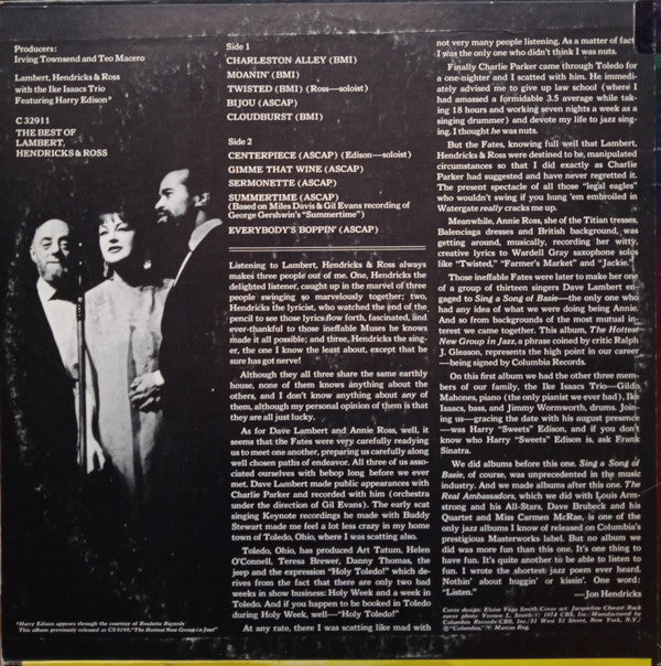 The Best Of Lambert, Hendricks & Ross | Near Mint (NM) Very Good Plus (VG+) Get Cheap Vinyl