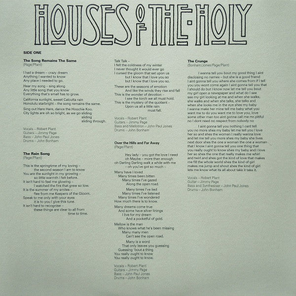 Houses Of The Holy | Mint (M) Mint (M) Get Cheap Vinyl