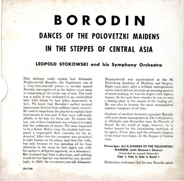 Dances Of The Polovetzki Maidens / In The Steppes Of Central Asia *2X7"* | Near Mint (NM) Near Mint (NM) Get Cheap Vinyl