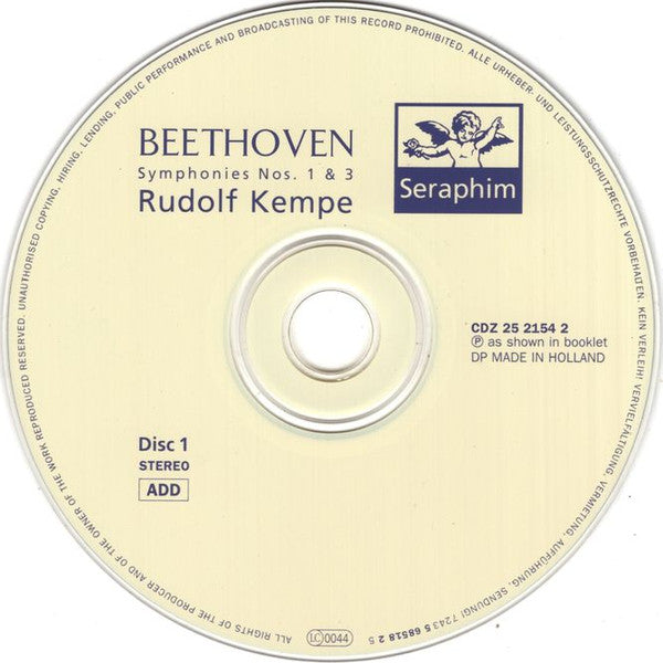 Symphonies Nos. 1 ⬥ 3 "Eroica" ⬥ 5 (CD) | Near Mint (NM) Near Mint (NM) Get Cheap Vinyl