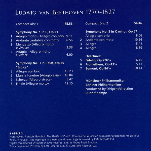 Symphonies Nos. 1 ⬥ 3 "Eroica" ⬥ 5 (CD) | Near Mint (NM) Near Mint (NM) Get Cheap Vinyl