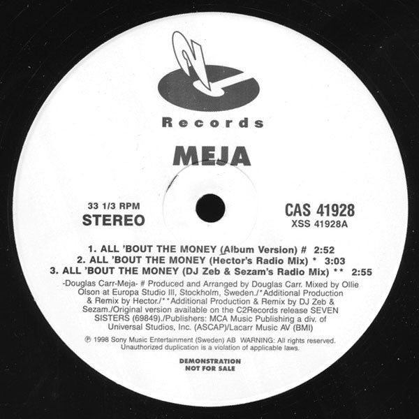 All 'Bout The Money | Very Good Plus (VG+) Generic Get Cheap Vinyl