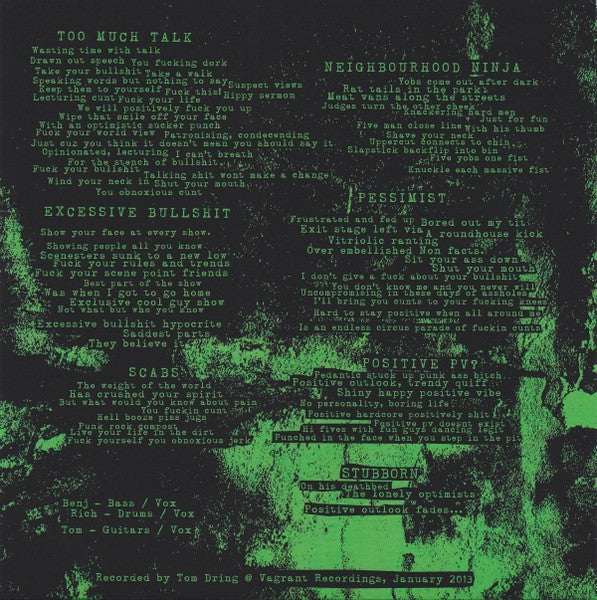 Negative (VINYL 7") *TRANSLUCENT GREEN* | Mint (M) Mint (M) Get Cheap Vinyl