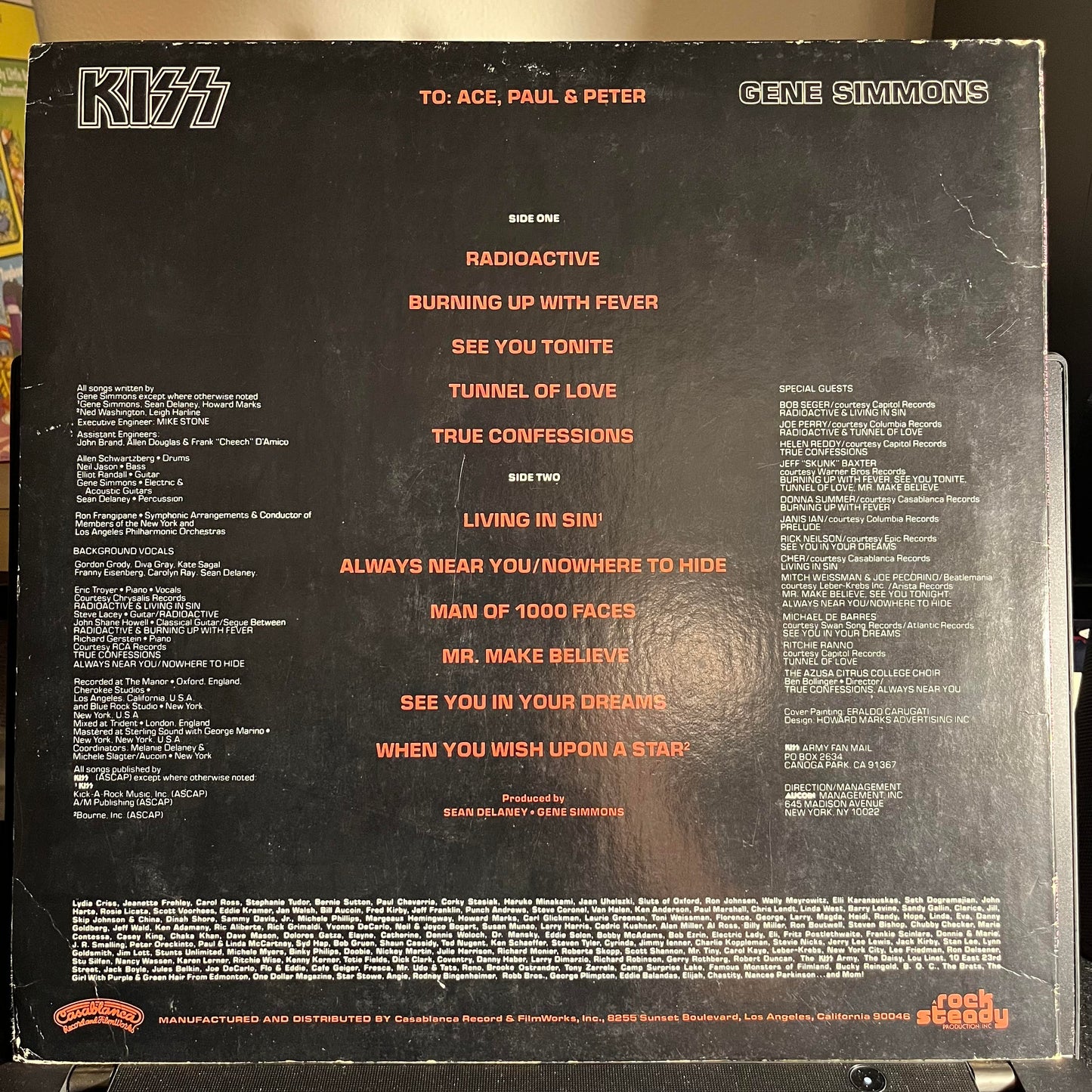 Gene Simmons *GOLDISC/POSTER* | Excellent (EX) Very Good Plus (VG+) Get Cheap Vinyl