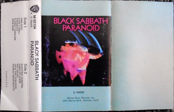 Paranoid (CASSETTE) | Excellent (EX) Excellent (EX) Get Cheap Vinyl