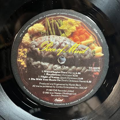Piece Of Mind (VINYL) | Excellent (EX) Excellent+ (EX+) Get Cheap Vinyl