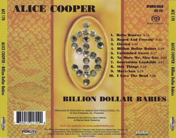 Billion Dollar Babies (SACD) | Near Mint (NM or M-) Near Mint (NM or M-) Get Cheap Vinyl