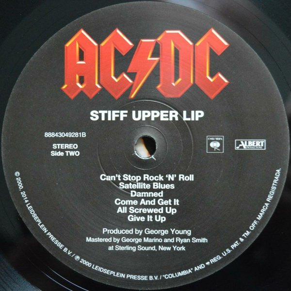 Stiff Upper Lip (VINYL) | Near Mint (NM or M-) Near Mint (NM or M-) Get Cheap Vinyl