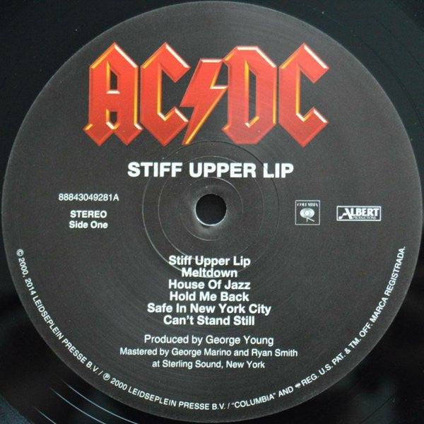 Stiff Upper Lip (VINYL) | Near Mint (NM or M-) Near Mint (NM or M-) Get Cheap Vinyl