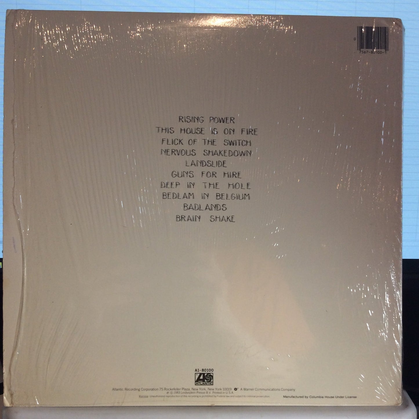 Flick Of The Switch (VINYL) | Very Good Plus (VG+) Near Mint (NM) Get Cheap Vinyl