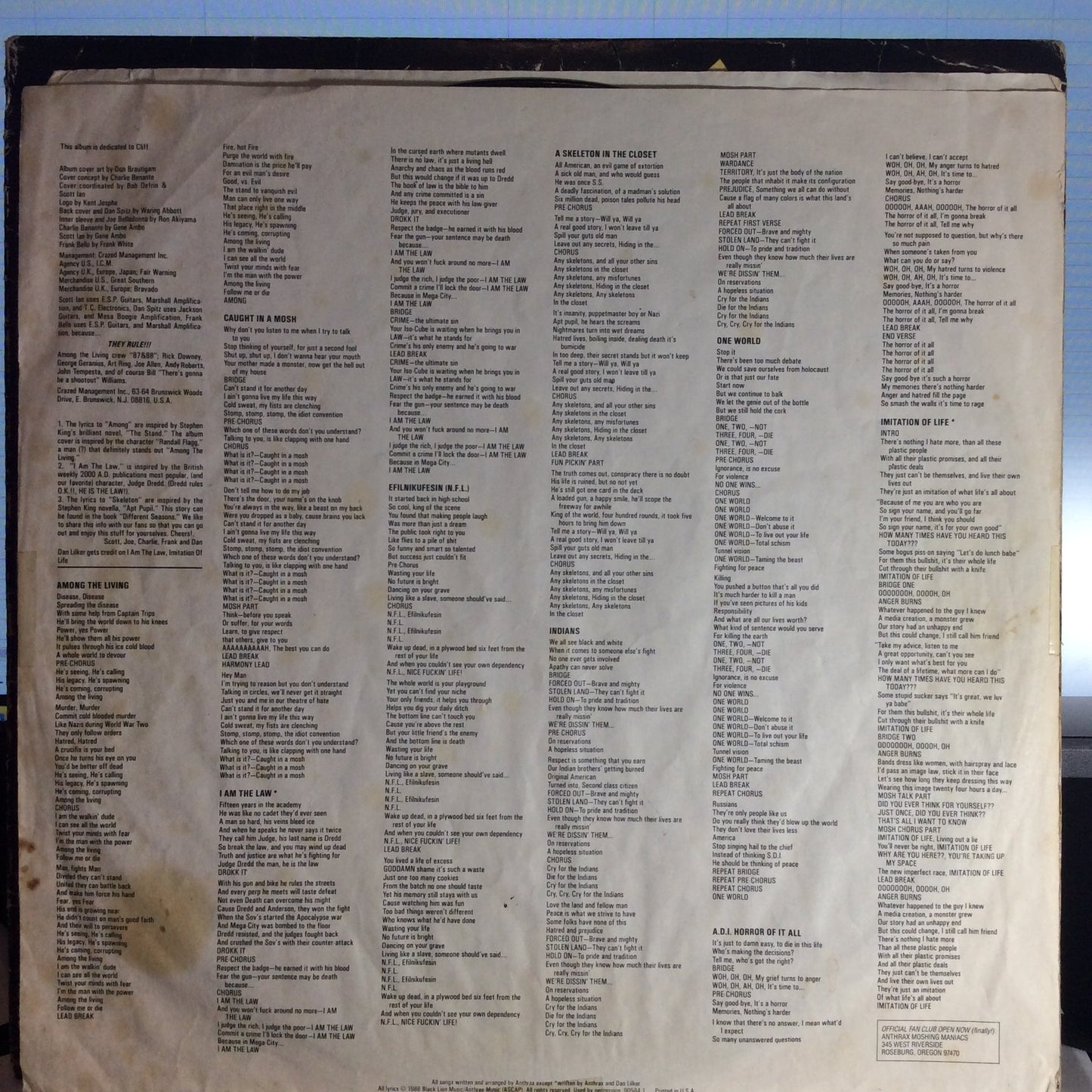 Among The Living (VINYL) | Very Good (VG) Good Plus (G+) Get Cheap Vinyl