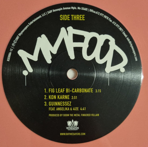 MM..FOOD (IEX: GREEN & PINK VINYL) | Mint (M) Mint (M) Get Cheap Vinyl