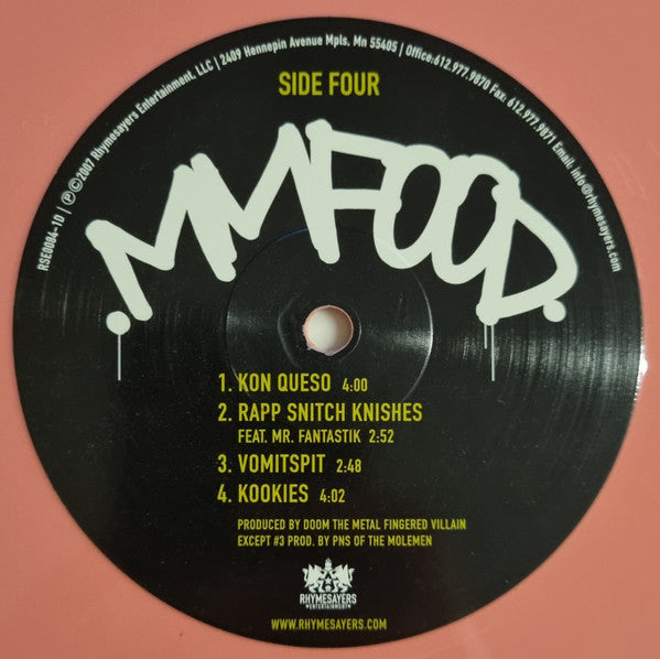 MM..FOOD (IEX: GREEN & PINK VINYL) | Mint (M) Mint (M) Get Cheap Vinyl