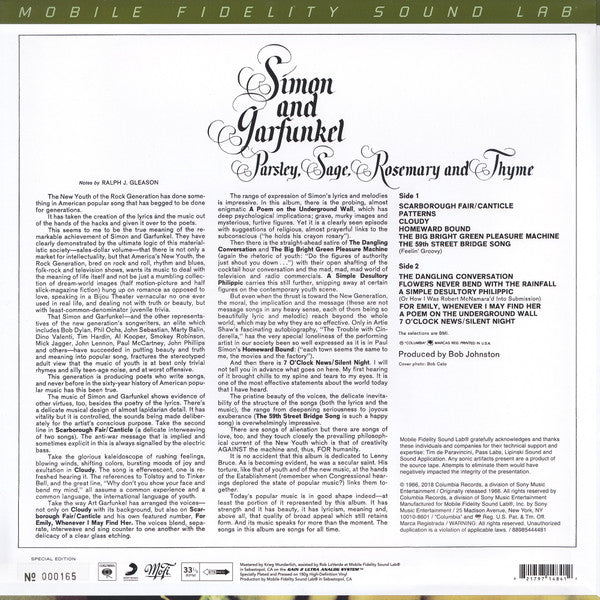 Parsley, Sage, Rosemary And Thyme | Mint (M) Mint (M) Get Cheap Vinyl