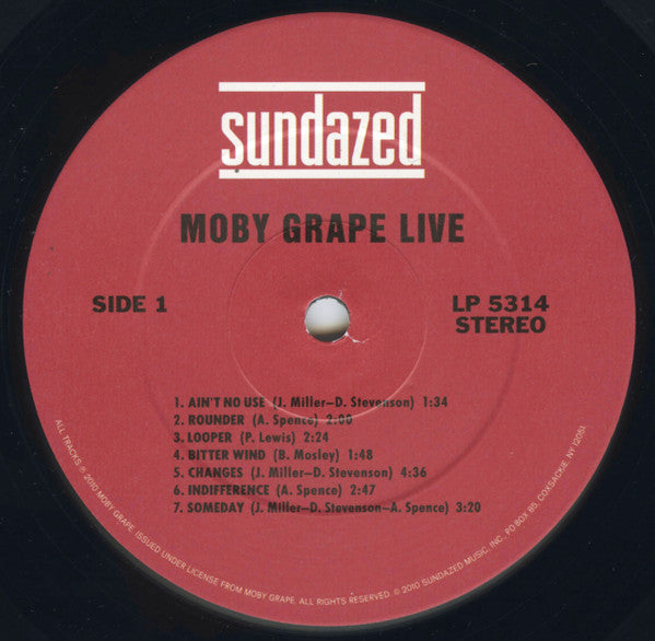 Live (Historic Live Moby Grape Performances 1966-1969) | Mint (M) Mint (M) Get Cheap Vinyl