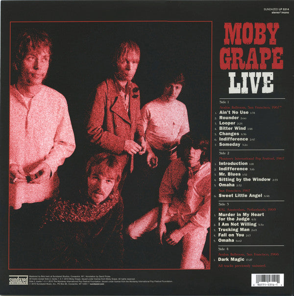 Live (Historic Live Moby Grape Performances 1966-1969) | Mint (M) Mint (M) Get Cheap Vinyl