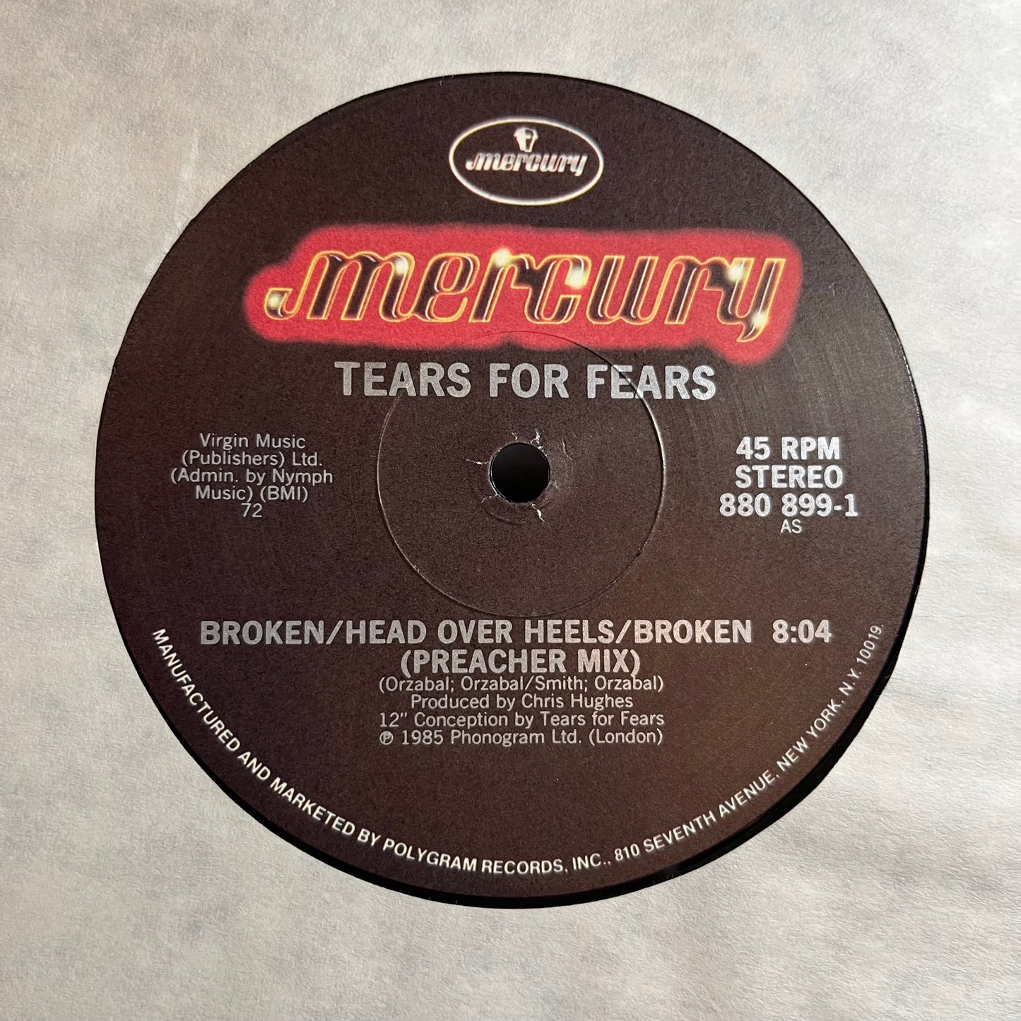 Broken / Head Over Heels / Broken (Preacher Mix) (VINYL) | Excellent+ (EX+) Near Mint- (NM-) Get Cheap Vinyl