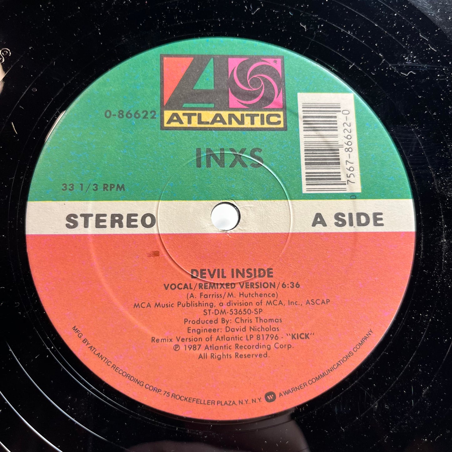 Devil Inside (Re-Mix Version) (VINYL) | Near Mint- (NM-) Near Mint (NM) Get Cheap Vinyl