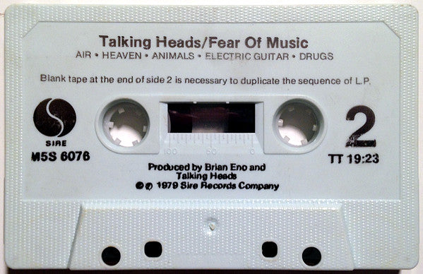 Fear Of Music *CASSETTE* | Near Mint (NM) Near Mint (NM) Get Cheap Vinyl