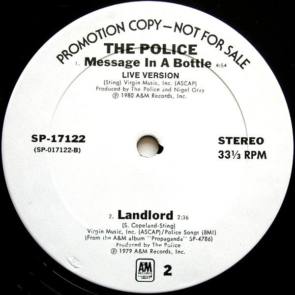 Message In A Bottle | Very Good Plus (VG+) Generic Get Cheap Vinyl