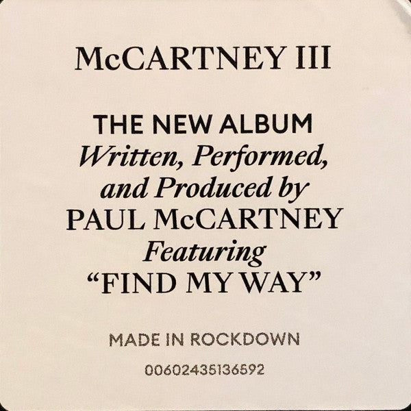 McCartney III | Mint (M) Mint (M) Get Cheap Vinyl