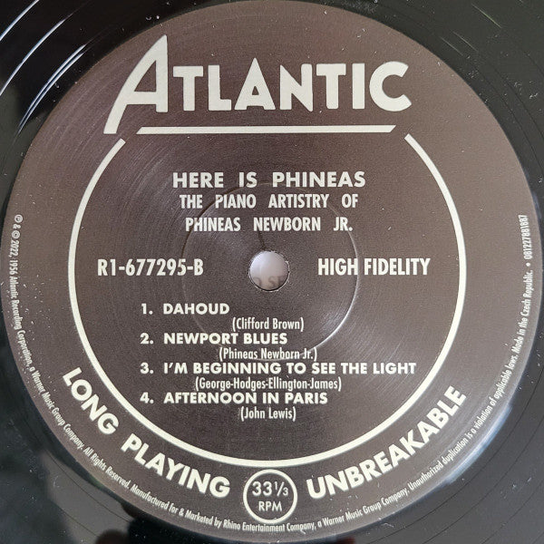 Here Is Phineas (The Piano Artistry Of Phineas Newborn Jr.) | Mint (M) Mint (M) Get Cheap Vinyl