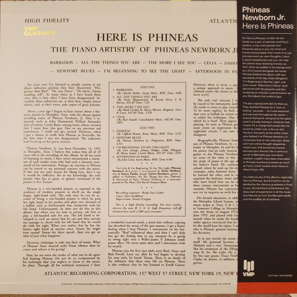 Here Is Phineas (The Piano Artistry Of Phineas Newborn Jr.) | Mint (M) Mint (M) Get Cheap Vinyl