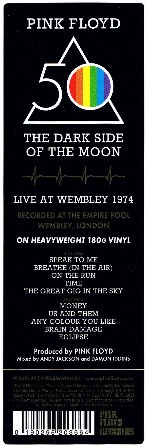 The Dark Side Of The Moon (Live At Wembley 1974) | Mint (M) Mint (M) Get Cheap Vinyl