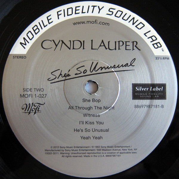 She's So Unusual (MFSL VINYL)(MINOR DING) | Mint (M) Excellent+ (EX+) Get Cheap Vinyl