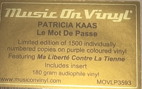 Le Mot De Passe (MOV PURPLE VINYL) | Mint (M) Mint (M) Get Cheap Vinyl