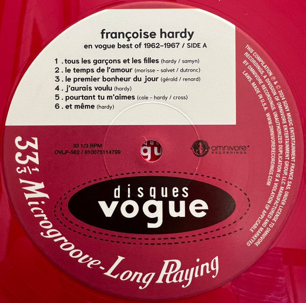 Françoise Hardy En Vogue Best Of 1962-1967 (2025 RSD 2xVINYL) | Mint (M) Mint (M) Get Cheap Vinyl