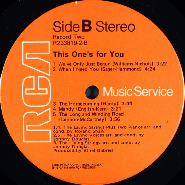 This One's For You *SEALED/CLUB* | Mint (M) Near Mint (NM) Get Cheap Vinyl
