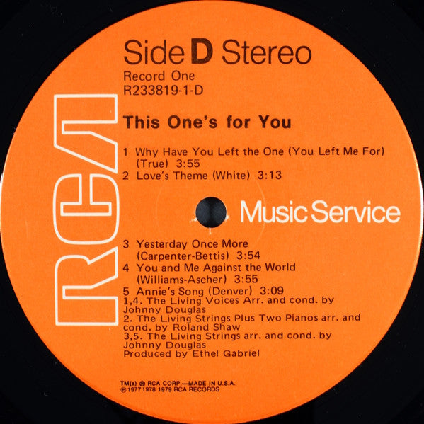 This One's For You *SEALED/CLUB* | Mint (M) Near Mint (NM) Get Cheap Vinyl