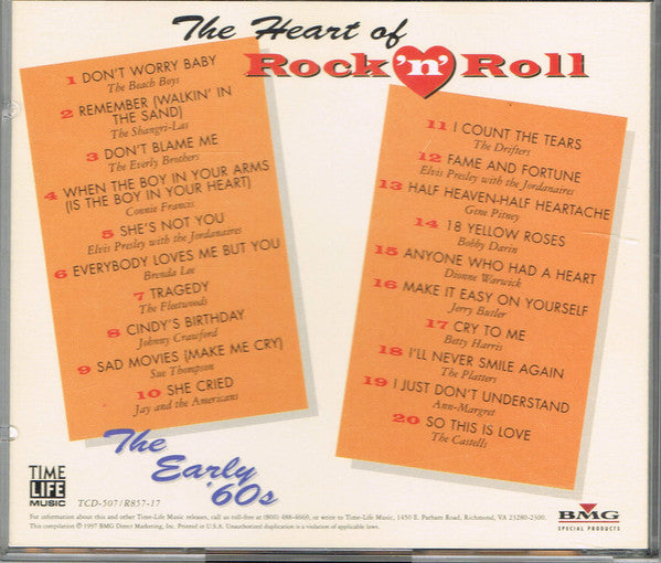 The Heart Of Rock 'N' Roll - The Early '60s *CD* | Mint (M) Mint (M) Get Cheap Vinyl