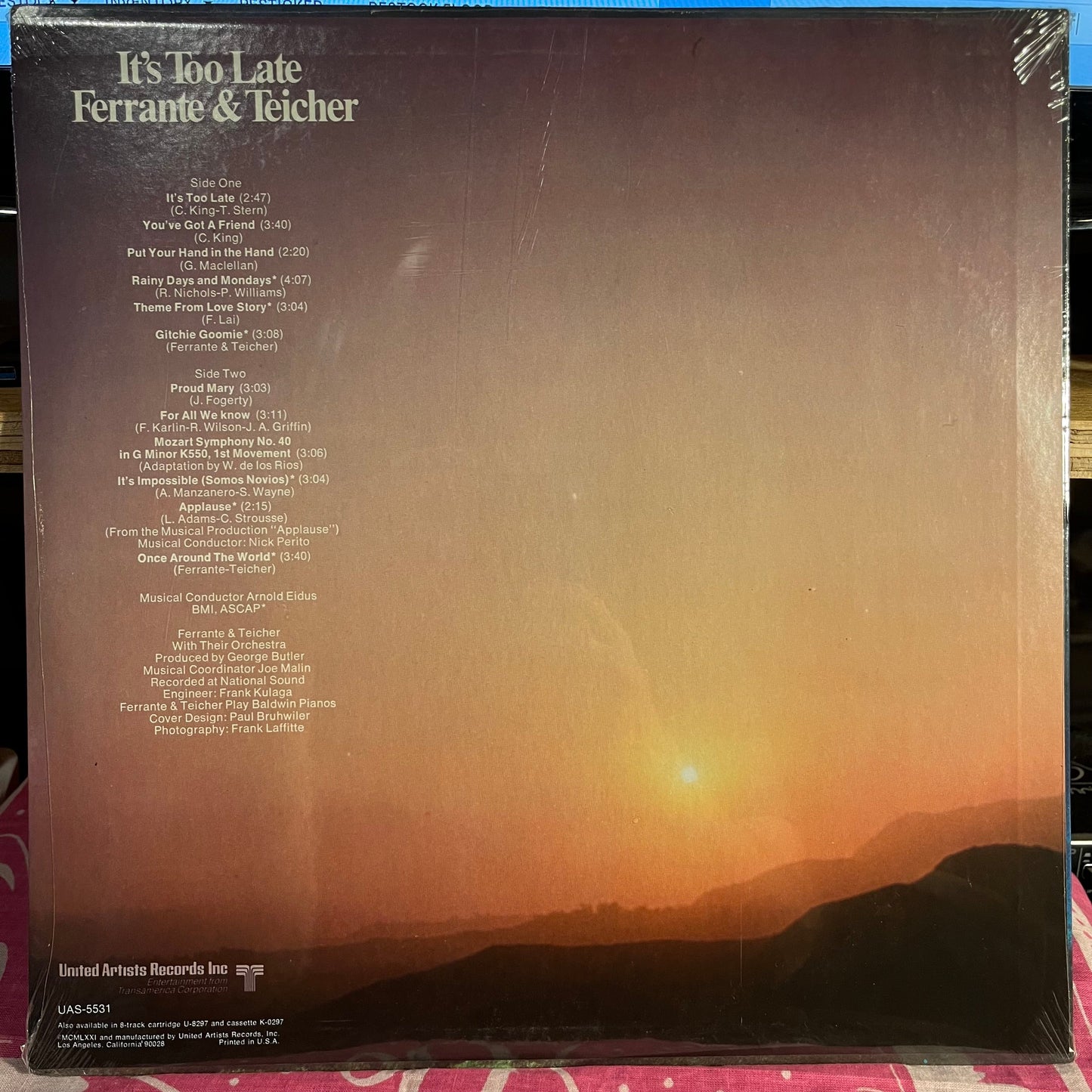 It's Too Late | Mint (M) Mint (M) Get Cheap Vinyl