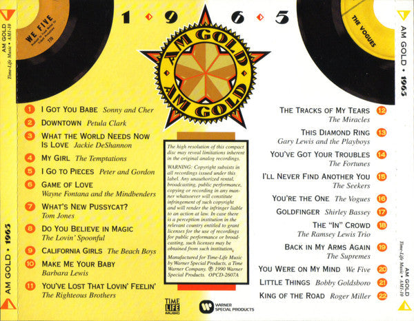 AM Gold 1965 *CD* | Mint (M) Mint (M) Get Cheap Vinyl