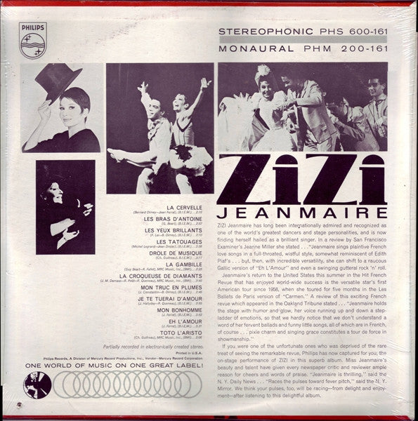Zizi Jeanmaire (VINYL) | Mint (M) Near Mint (NM) Get Cheap Vinyl