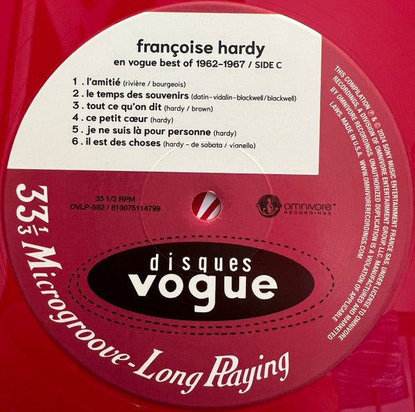 Françoise Hardy En Vogue Best Of 1962-1967 (2025 RSD 2xVINYL) | Mint (M) Mint (M) Get Cheap Vinyl