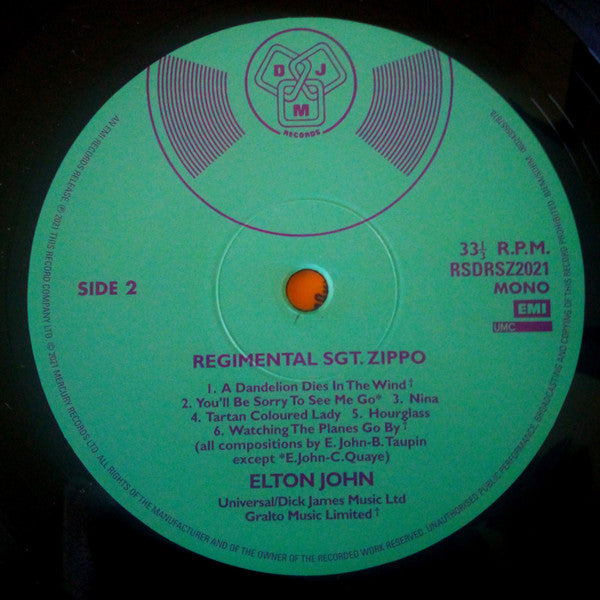 Regimental Sgt. Zippo (VINYL) | Excellent+ (EX+) Near Mint (NM or M-) Get Cheap Vinyl
