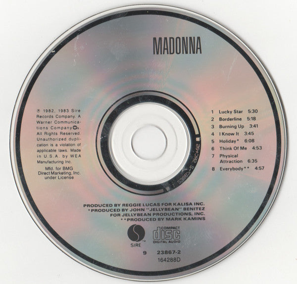 Madonna (CD) | Excellent+ (EX+) Excellent+ (EX+) Get Cheap Vinyl