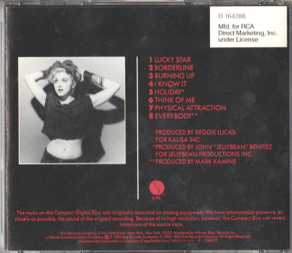 Madonna (CD) | Excellent+ (EX+) Excellent+ (EX+) Get Cheap Vinyl