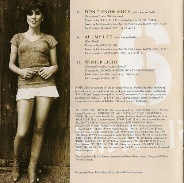 The Very Best Of Linda Ronstadt (CD) | Excellent (EX) Near Mint (NM) Get Cheap Vinyl