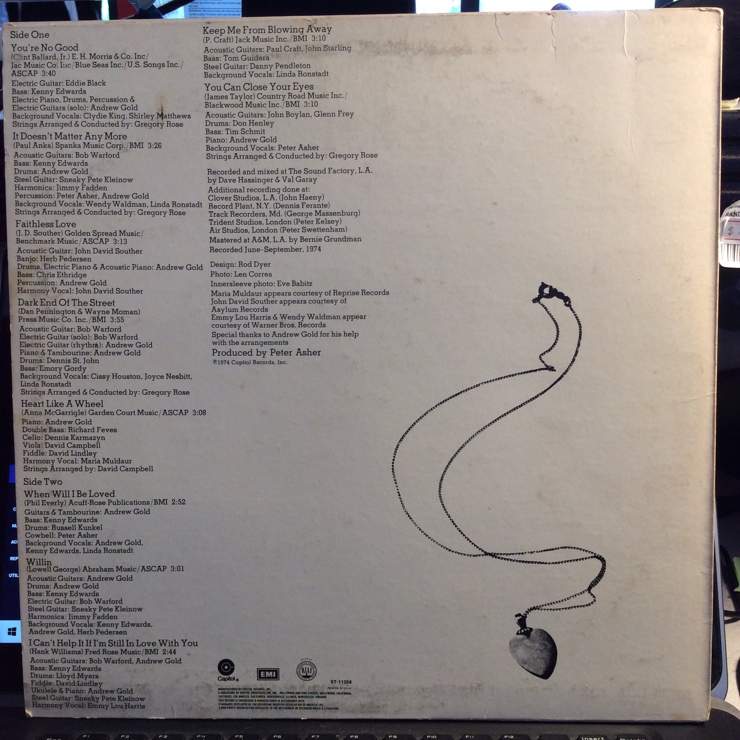 Heart Like A Wheel (VINYL) | Excellent (EX) Very Good Plus Plus (VG++) Get Cheap Vinyl