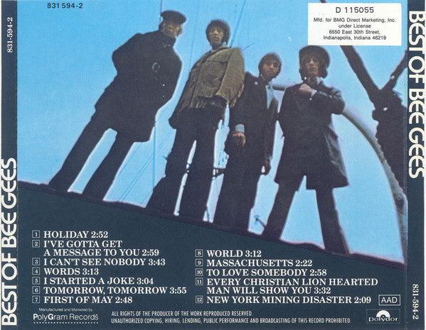 Best Of Bee Gees (CD) | Excellent (EX) Near Mint (NM) Get Cheap Vinyl