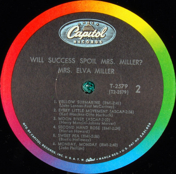 Will Success Spoil Mrs. Miller? *MONO* | Excellent (EX) Excellent (EX) Get Cheap Vinyl